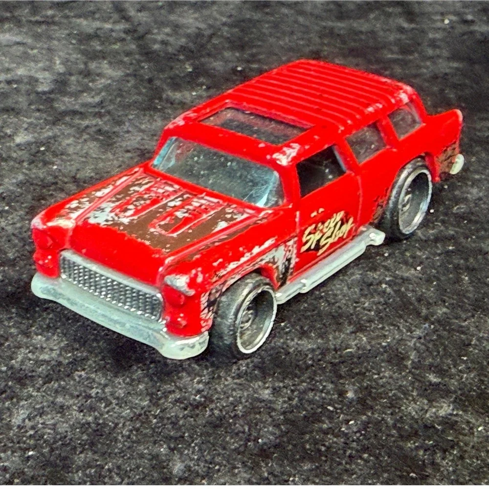 Hot Wheels-Chevy Nomad, 57 Chevy Bel Air Red Flame & Pinstripe, Diecast Lot of 3